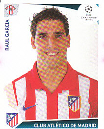 Raul Garcia Atletico Madrid samolepka UEFA Champions League 2009/10 #253